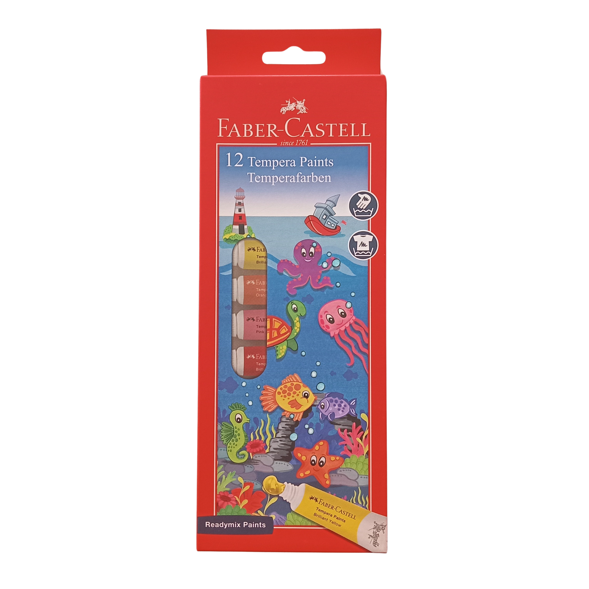 BOITE 12 TUBES TEMPERA COULOURS 9ML