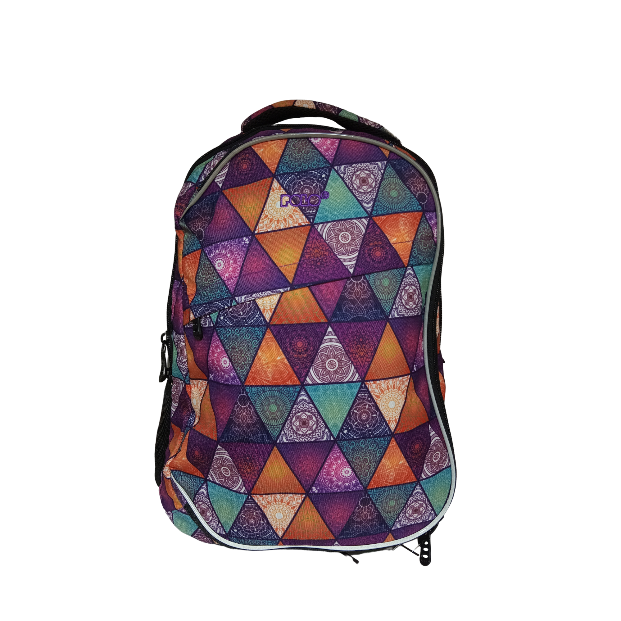 SAC A DOS POLO PATTERNS FUSHIA