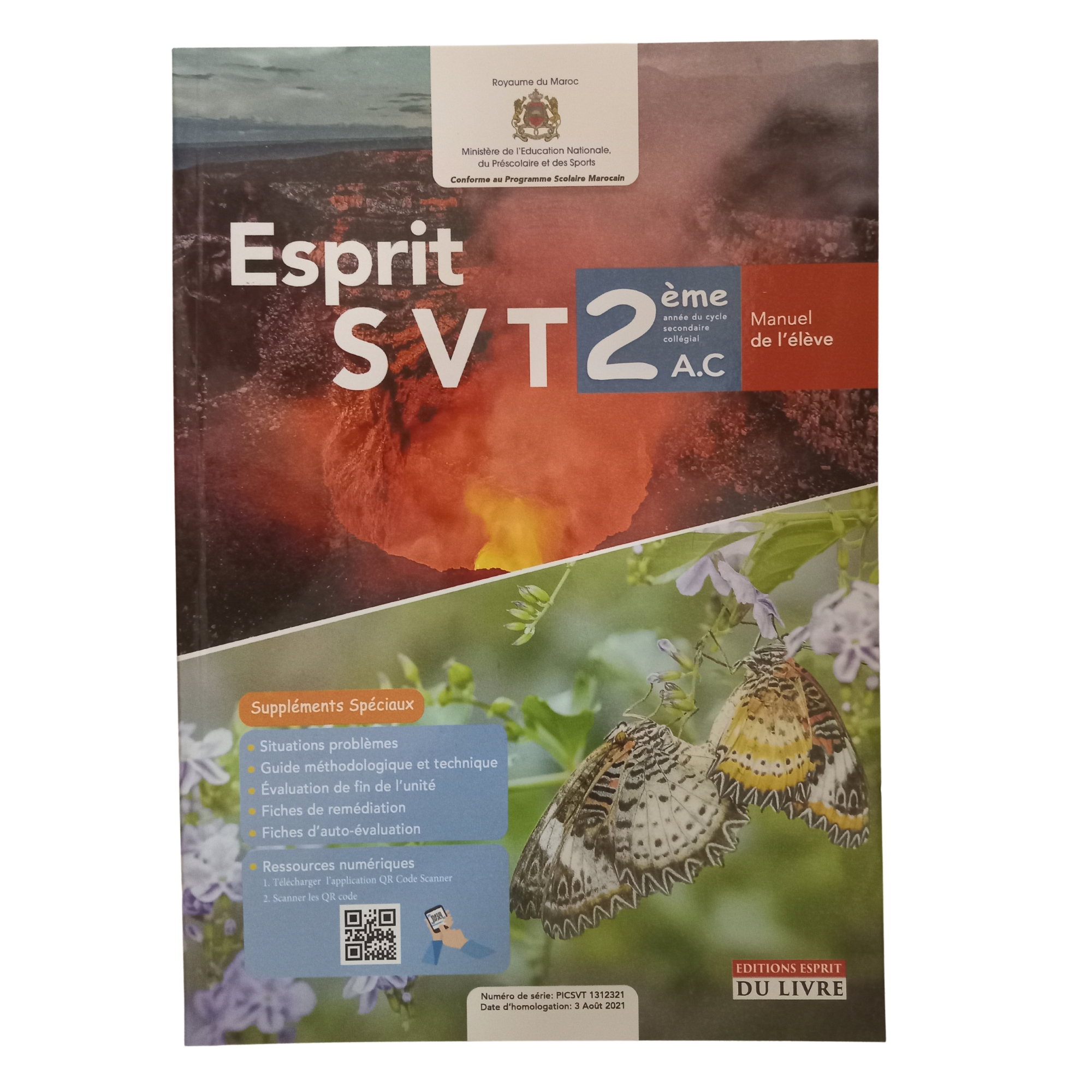 ESPRIT DE SVT MANUEL 2AC ED-ESPRIT DU LIVRE