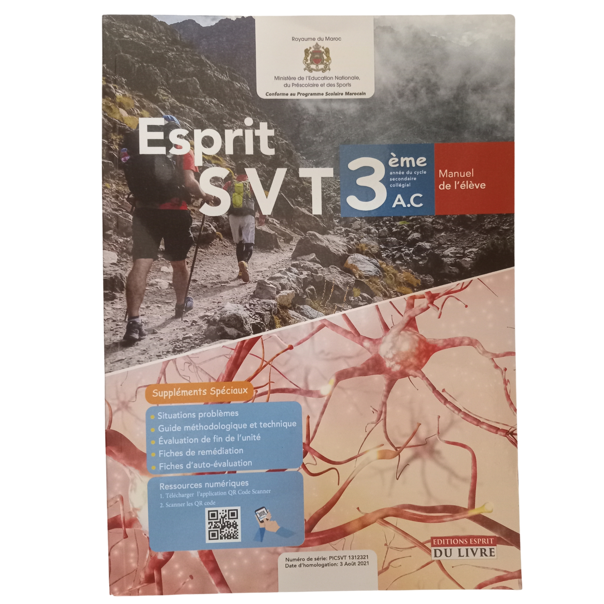 ESPRIT DE SVT MANUEL 3AC ED-ESPRIT DU LIVRE