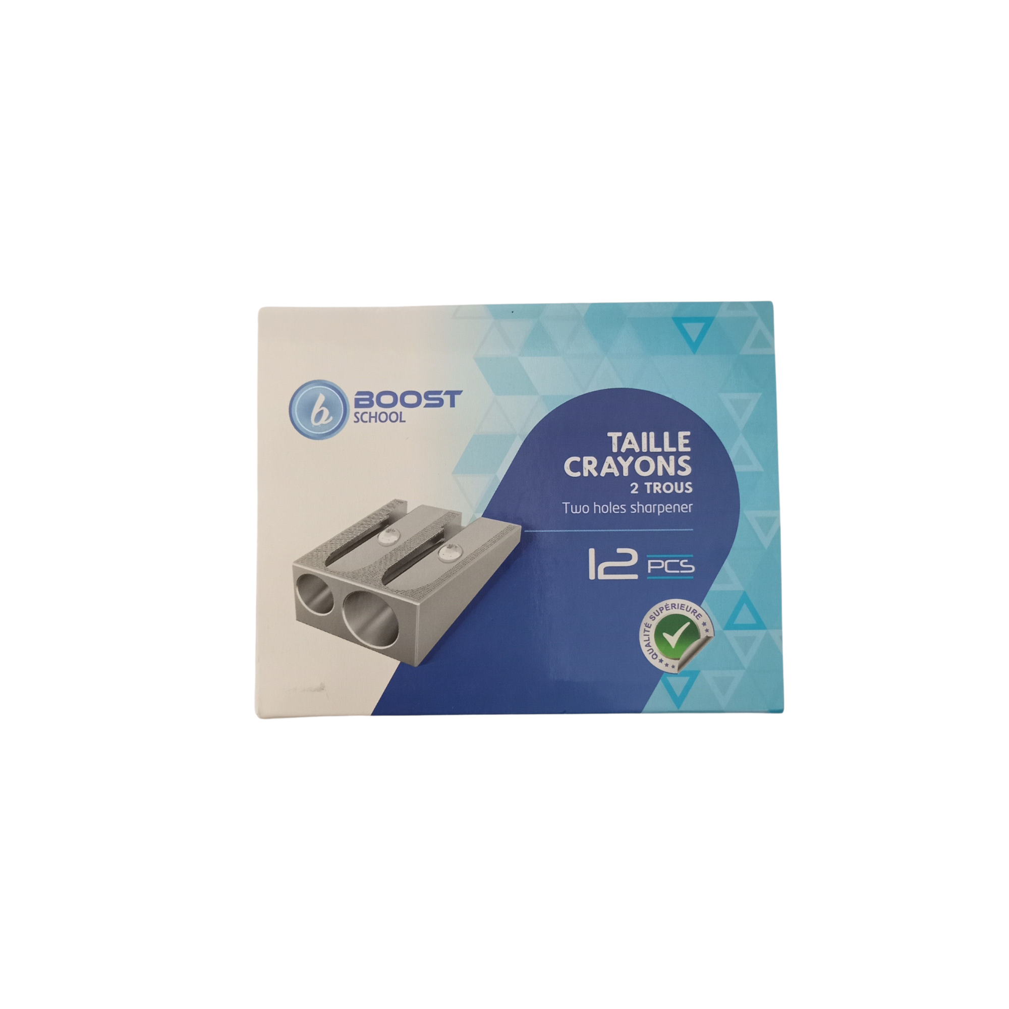 TAILLE CRAYON 2U METAL BOOST SCHOOL REF BS-TCA2-003