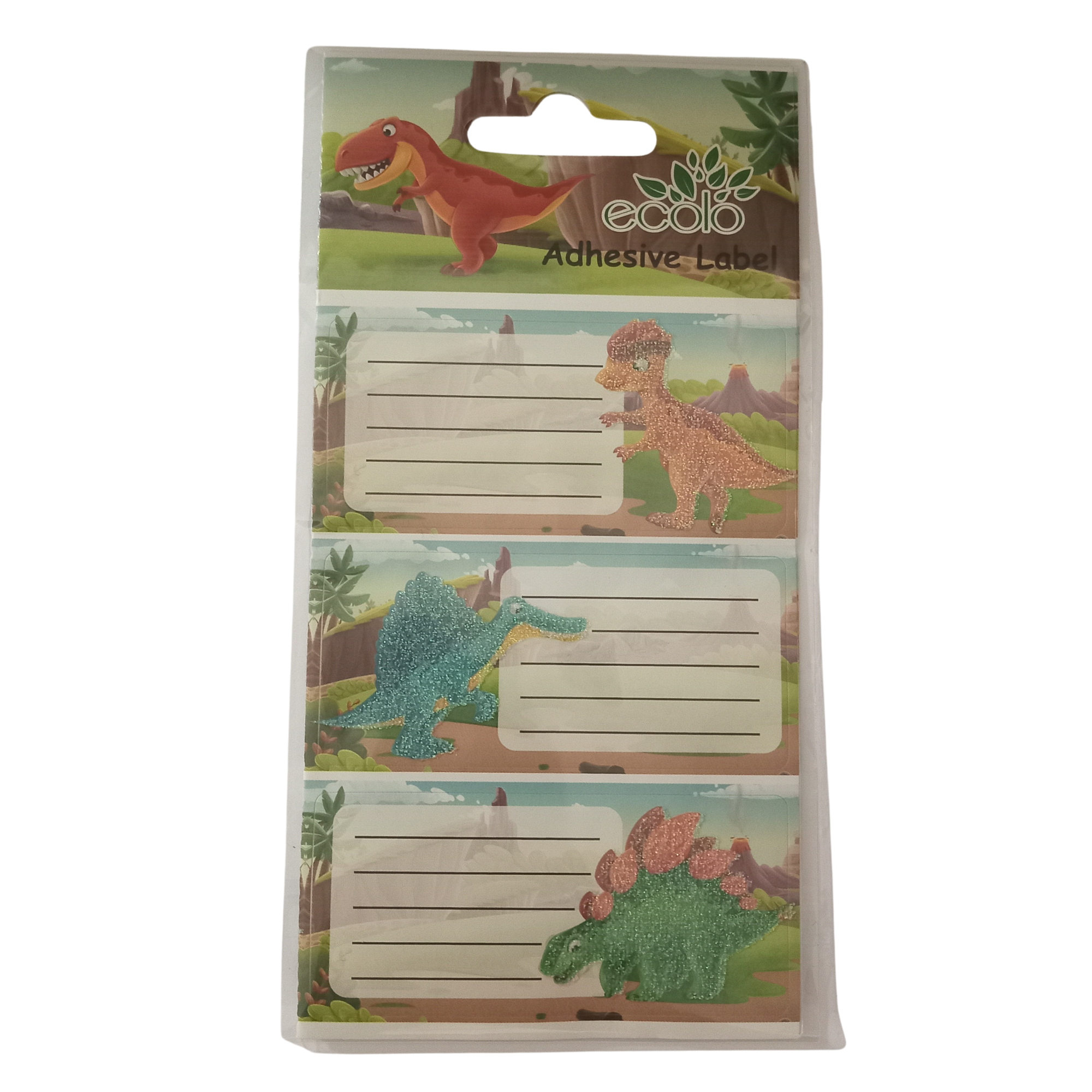 POCHETTE DE 12 ETIQUETTES SCOLAIRES BRILLANTES ECOLO