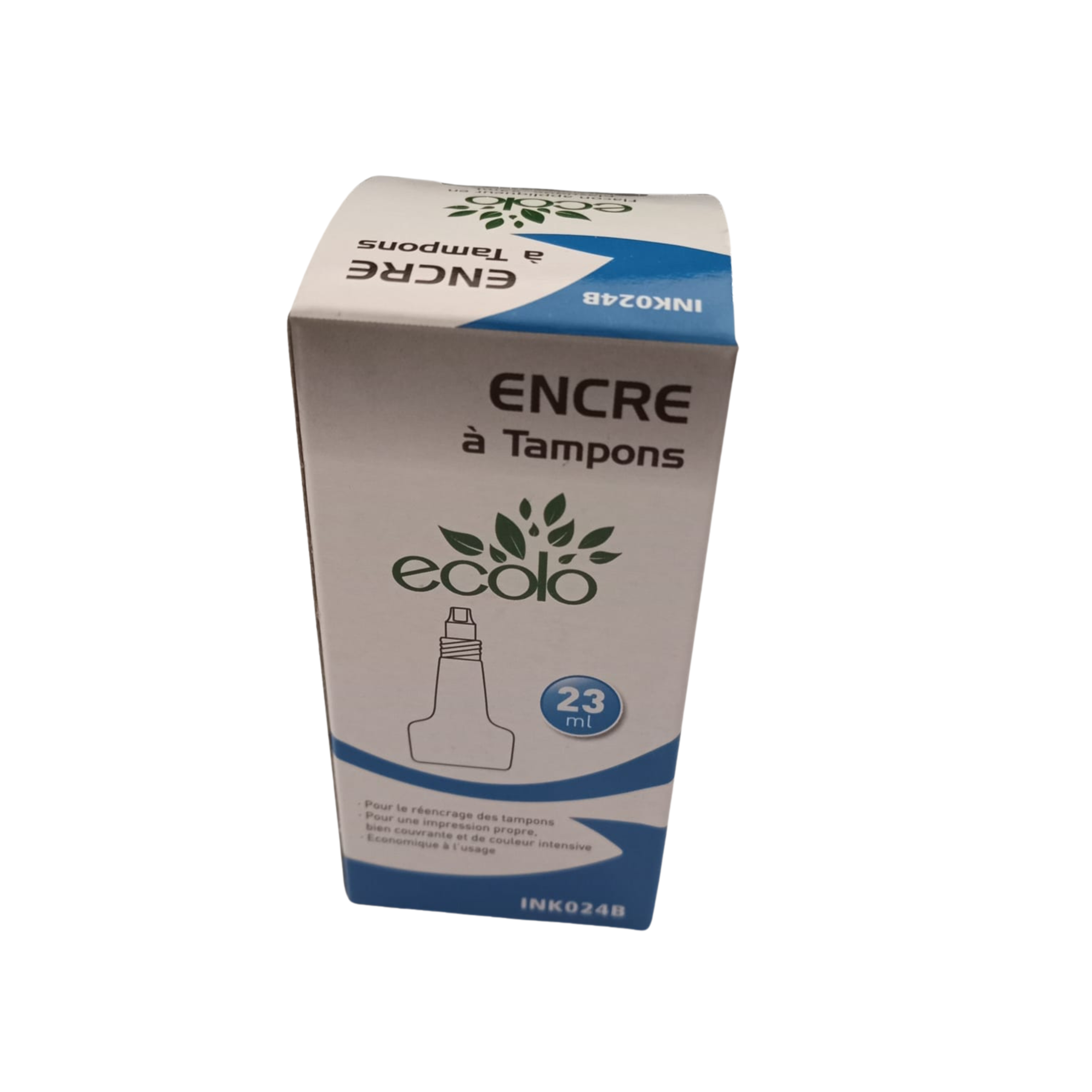 ENCRE A TAMPON 23M BLEU ECOLO