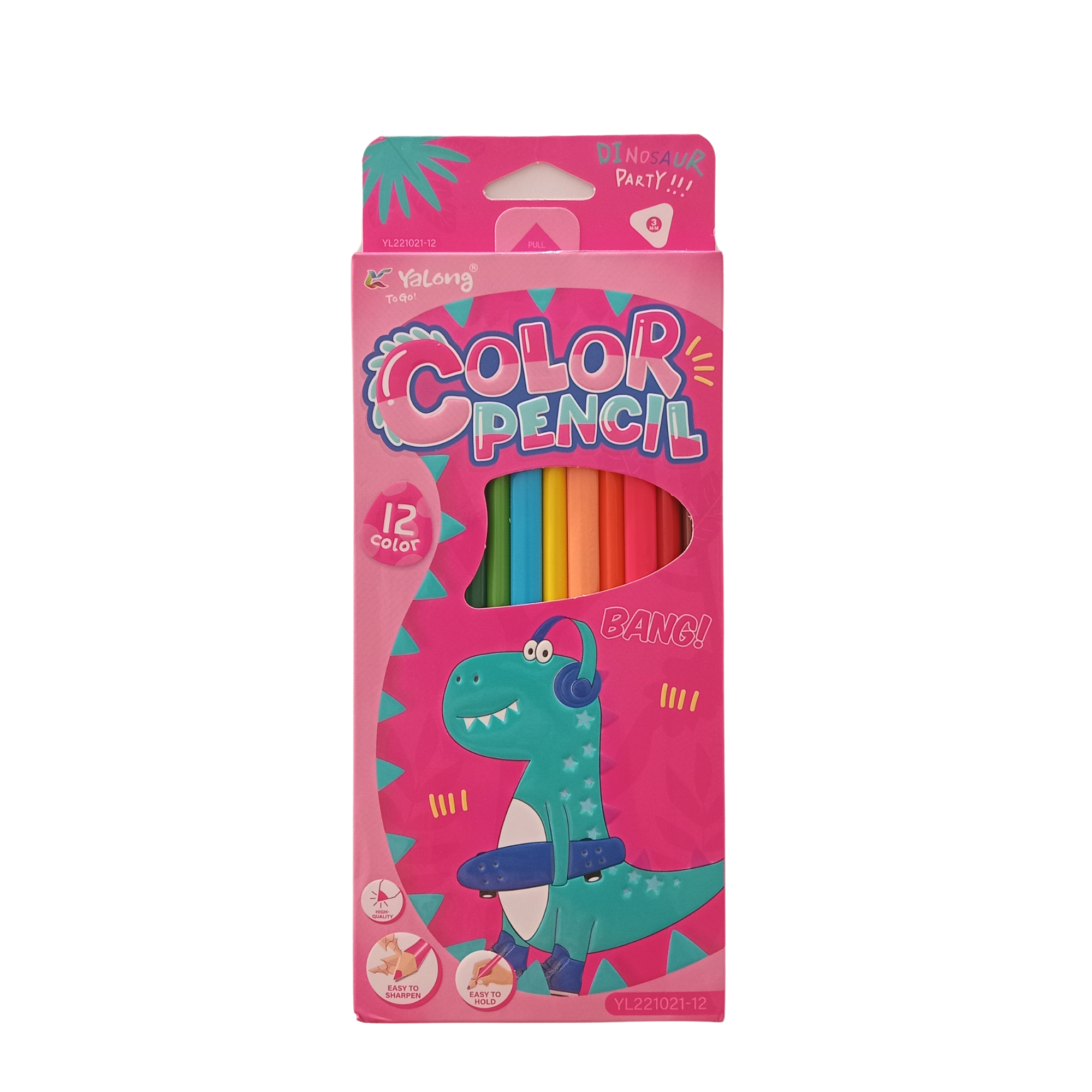 CRAYONS DE COULEURS 12PCS REF YL221021-12