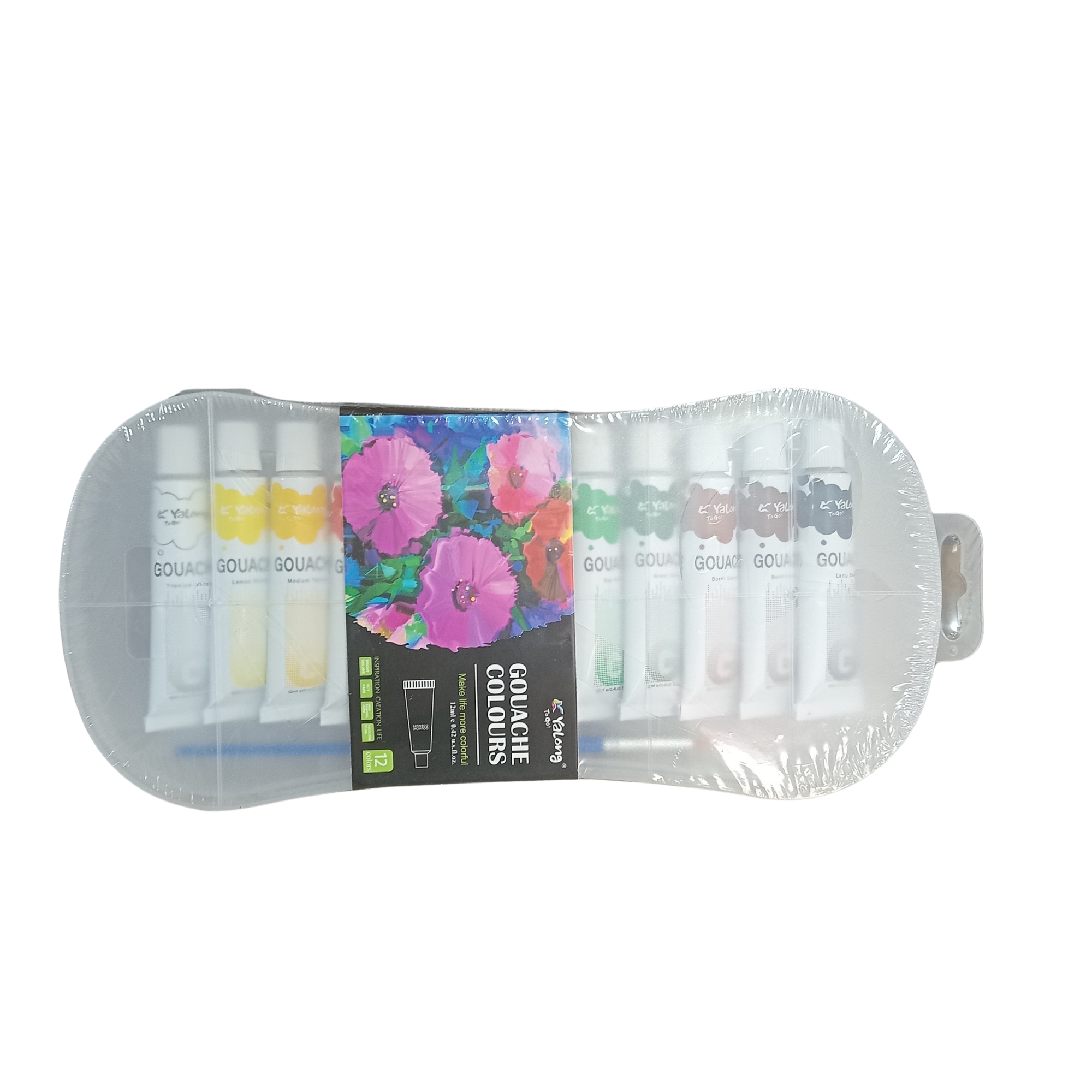 PEINTURE GOUACHE 12 TUBE 12ML REF YL212236 YALONG