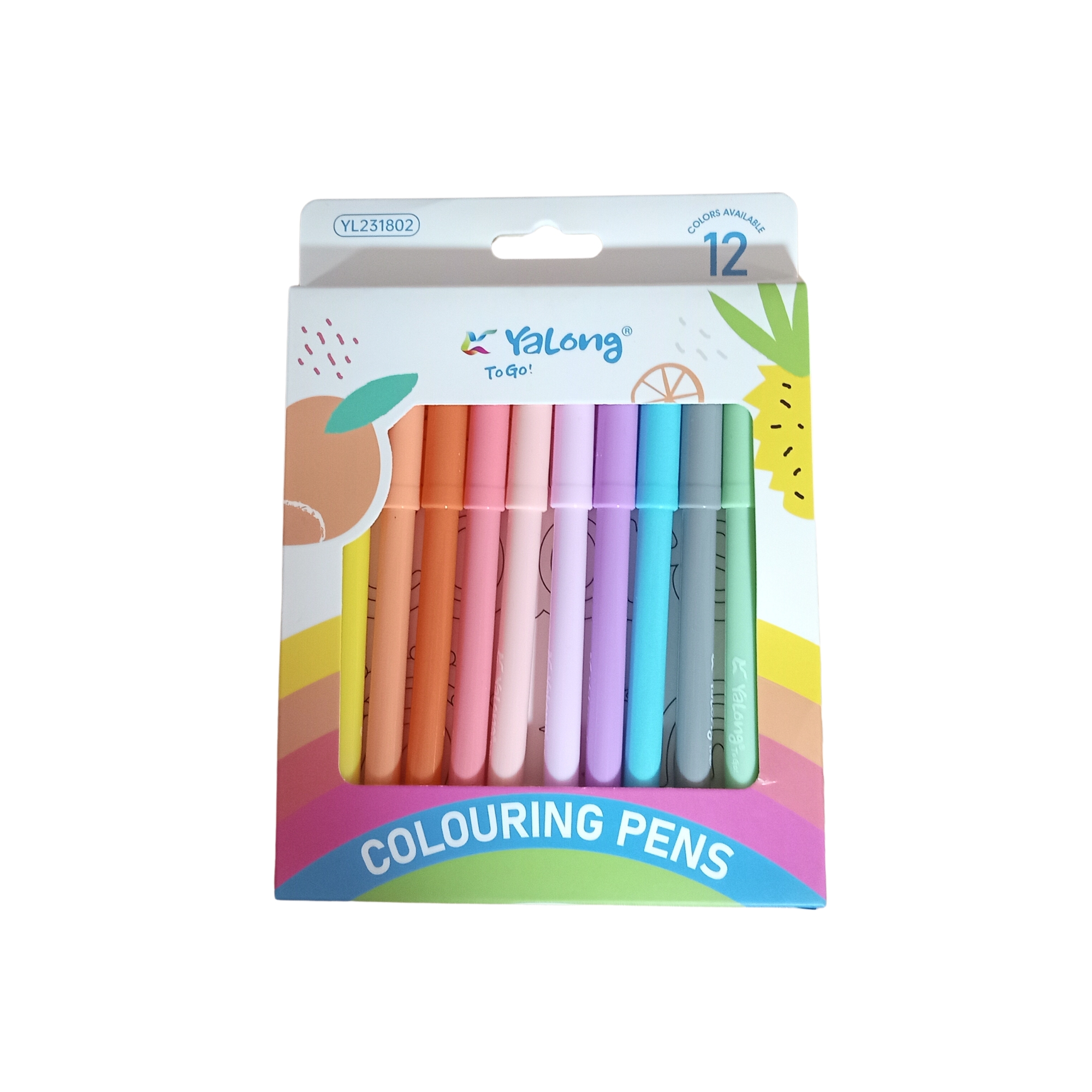 FEUTRES DE COULEUR PASTELS 12PCS REF YL231802 YALONG